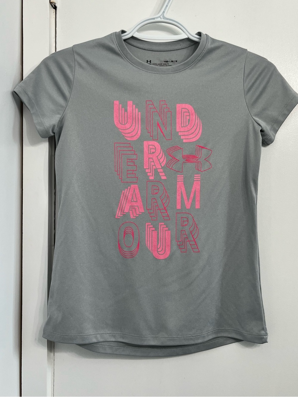 Under Armour Girls YMD Medium Gray HeatGear